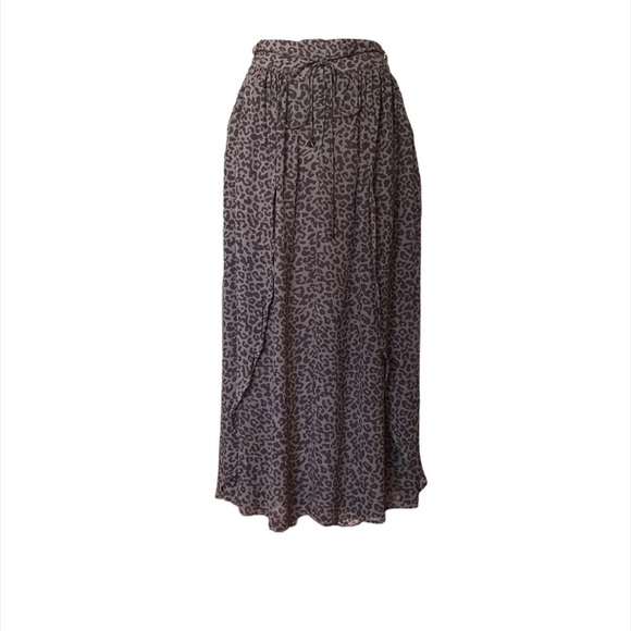 Wrap Animal Print Midi Skirt Size 4 - Picture 1 of 9